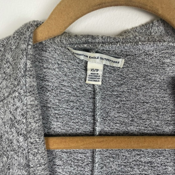 American Eagle Gray Soft Long Sleeve Cardigan - Picture 7 of 7
